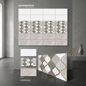 Carreaux de céramique émaillés brillants 3D convexes concaves décoration murale intérieure de villa antique 12x24 30x60cm 300x600mm carrelage mural en porcelaine - Product Image 6