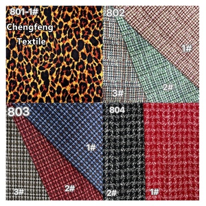 Tela de Pana Estampada Ligera y Cómoda, 100% Poliéster, Tejido de Urdimbre para Confección de Vestidos, Camisas, Chaquetas y Pantalones Casuales - Product Image 1