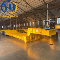 Produsen Trailer Lowboy Pengangkut Excavator untuk Dijual |   Suspensi Mekanis 80 Ton 100 Ton Trailer Gooseneck yang Dapat Dilepas