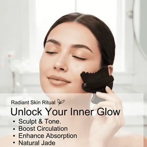 <span class=keywords><strong>Brosse</strong></span> faciale en jade écologique de qualité supérieure à poils doux 2-en-1 pour nettoyage, exfoliation, massage lymphatique, relaxation corporelle complète et amélioration de l'élasticité de la peau - Product Image 5