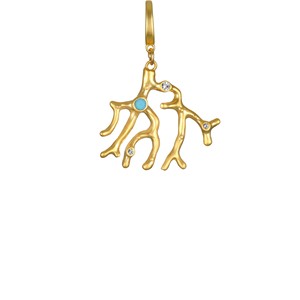 Pendentif poisson en laiton émaillé couleur or 18 carats, motif goutte d'huile, série ethnique estivale plage, fait main, en laiton, pour bijoux - Product Image 5