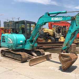 รถขุดตีนตะขาบญี่ปุ่น Kobelco SK60 มือสองคุณภาพสูง 6 ตัน พร้อมมอเตอร์ปั๊ม แบริ่ง และชิ้นส่วนเกียร์ของแท้สำหรับใช้ในบ้าน - Product Image 5