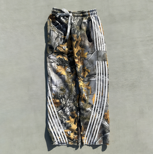 Custom Cut Edge Elastic Baggy Men's Outdoor Hunting Camo Tree Print <strong>Pants</strong> Stacked Carpenter Vintage <strong>Camouflage</strong> <strong>Cargo</strong> Trousers - Product Image 1
