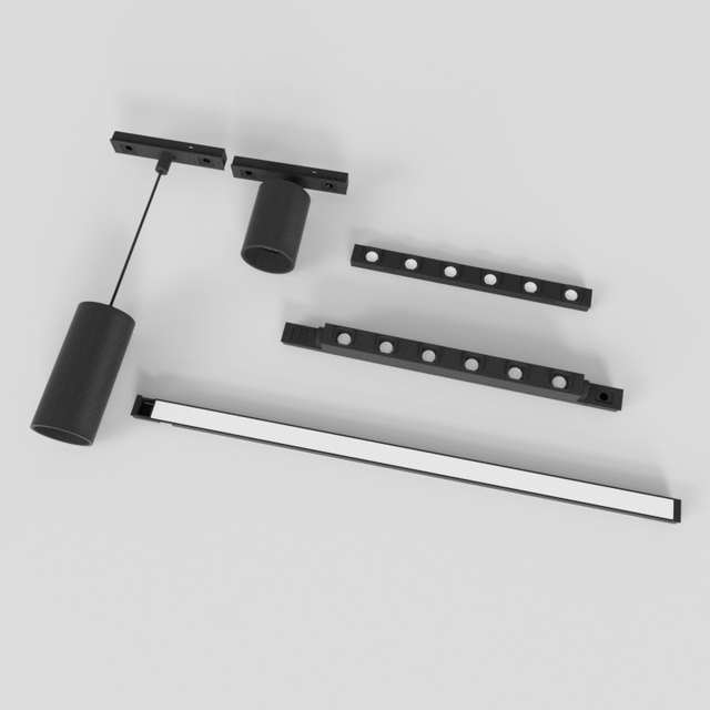 8W 16W 24V Ultra Thin Magnet Track Rail System Smart Zigbee Dali Dimmable Lamp Linear Flood Spotlight Led Magnetic Track Light
