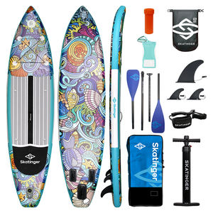 บอร์ดไม้พายแบบยืนสำหรับตกปลาและโต้คลื่นพร้อมไม้พาย - Product Image 2