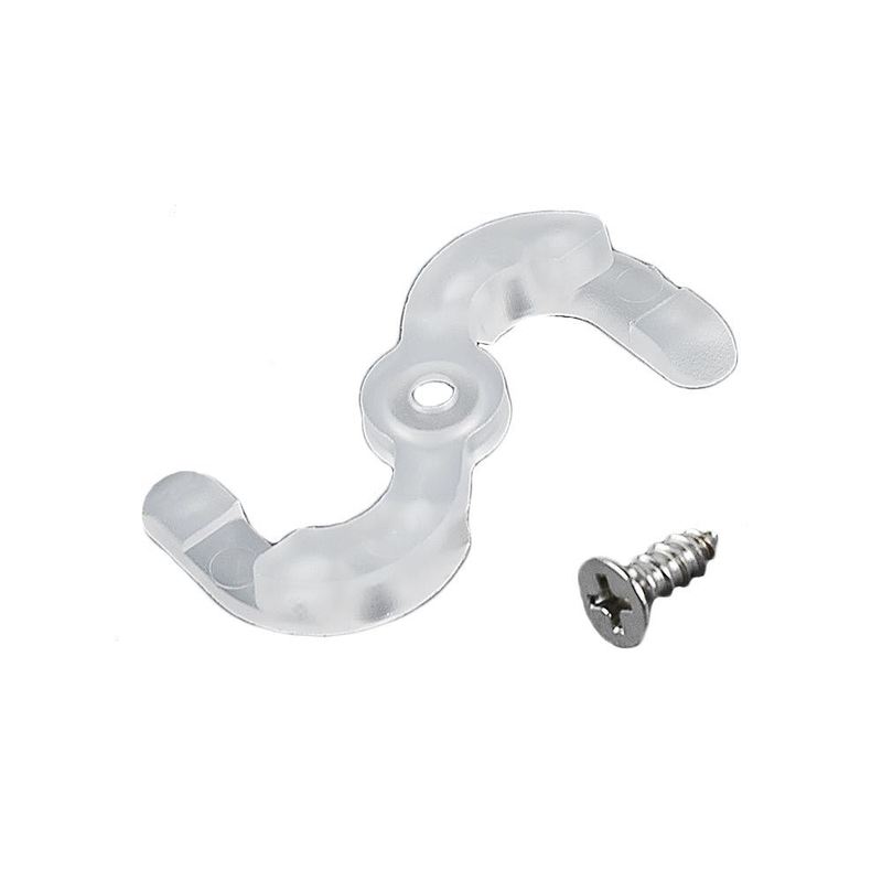 100 Pack Plastic Surface Mount Clips