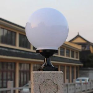 Lampadaire solaire <span class=keywords><strong>LED</strong></span> <span class=keywords><strong>extérieur</strong></span> étanche de haute qualité en aluminium pour poteau de portail principal ou <span class=keywords><strong>colonne</strong></span> de jardin, fabriqué en usine - Product Image 2