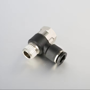 China <strong>Custom</strong> <strong>Made</strong> Pneumatic Hose <strong>Quick</strong> Insert Cylinder OuterThread Right Angle Elbow L-Shaped Gas Pipe <strong>Connector</strong> - Product Image 1