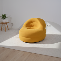 Fauteuil Confortable en Tissu, Fauteuil Poire Inclinable pour Appartement et Villa, Salon, Chambre à Coucher, Design Moderne