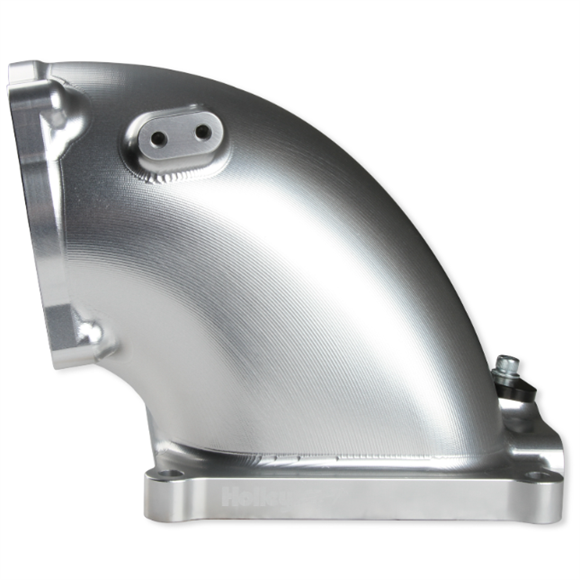 High Quality Custom CNC Machined Billet Aluminum Throttle Body Intake Elbow for Ford