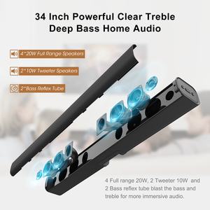 Bestisan Barre de son Crystal Sound Home Cinéma TV Haut-parleur Barres de son - Product Image 2