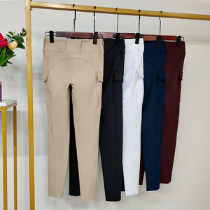 승마 승마 레깅스 <span class=keywords><strong>2</strong></span> 포켓 여성 라이더 꽉 바지 말 농장 승마 의류 에 다시 새로운 독창적 인 디자인 - Product Image 6