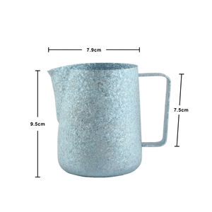 Moussoir à lait en titane pur, bleu clair moucheté - Product Image 6