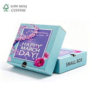 Scatola Postale Personalizzata con Motivo Floreale, Scatola Regalo Pieghevole per Spedizioni di Profumi, Prodotti per la Cura della Pelle <span class=keywords><strong>e</strong></span> Abbigliamento - Product Image 1