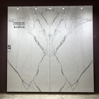 Losas de Porcelana de Gran Formato de 1600x3200x9 mm, Baldosas de Pared de Mármol Pulido y Esmaltado de Lujo, Piedra Sinterizada