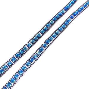 Décoration en strass bleu royal scintillant pour costumes de <span class=keywords><strong>carnaval</strong></span> des Caraïbes pour femmes - Product Image 3