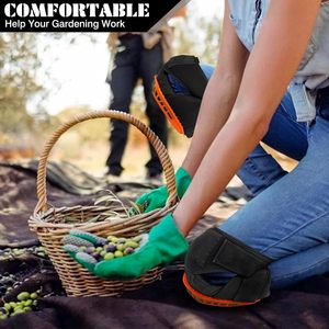2 protectores de rodilla para trabajo al aire libre, construcción, carpintería, jardinería, ciclismo, protección de piernas para hombres y mujeres, almohadillas de soporte para rodillas - Product Image 5