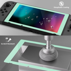Film protecteur d'écran en verre trempé transparent HD Misty Green Border pour console Nintendo Switch - Product Image 1