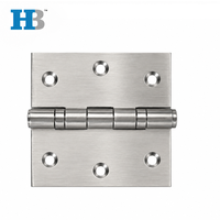 Charnières de porte en acier inoxydable de 3-1/2 pouces, à double roulement à billes, à coin carré, ouverture à 180 degrés, vente en gros d'usine