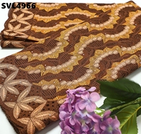 Tissu en dentelle guipure multicolore du Sénégal, voile suisse en promotion pour robes marocaines pour femmes