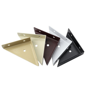 Triangle Support Iron Corner Bracket 90 Degree For Cabinets <b>Tables</b> Chairs Durable Powder Coated - Product Image 5