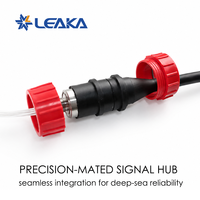 Connecteur d'alimentation sous-marin rond scellé à 12 broches, 10 ampères, 12 volts CC, étanche IP69, fileté mâle-femelle, pour applications marines sous-marines ROV AUV