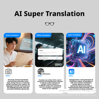 Gafas Inteligentes con IA Tengyan, Auriculares con Traducción en Tiempo Real en 133 Idiomas, Asistente de Voz, Resistentes al Agua IP40, Tipo C