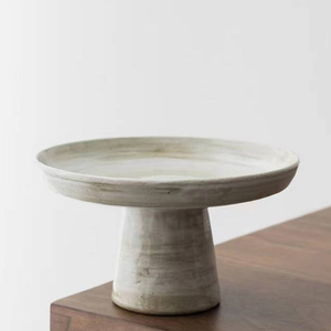 Wholesale Price Home Decor Accessories Luxury Living Room Dinner Table Desk Black White Matte Ceramic <strong>Clay</strong> Fruit Bowl <strong>Plate</strong> Item - Product Image 5