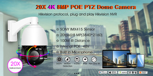 Hik PTZ Security <b>Camera</b> 8MP IP <b>Camera</b> 360 Degree 100m Night VIsion 20X 4.7-94mm Motorized Lens 2 Ways Audio P2P YM608FIR-V2-HS20 - Product Image 4
