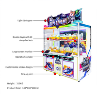 Machine de jeu d'arcade à roue tournante avec accumulation de points, paiement multiple et récompenses tombantes, équipement de jeu pour lieux de divertissement intérieurs - Vente chaude
