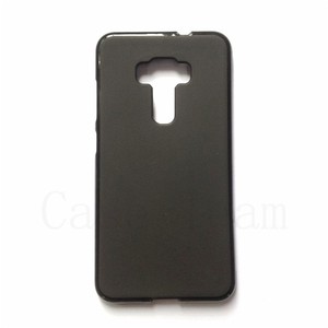 เคส TPU แบบนิ่มสีดำด้านเคสโทรศัพท์มือถือซิลิโคนสำหรับ <span class=keywords><strong>Asus</strong></span> <span class=keywords><strong>ZenFone</strong></span> <span class=keywords><strong>3</strong></span> <span class=keywords><strong>ZE552KL</strong></span> สีดำ - Product Image 1