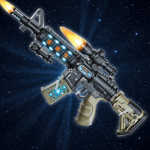 ปืนของเล่นเด็ก M416 รุ่นใหม่ ขนาด 51 ซม. ทำจากพลาสติก สี<span class=keywords><strong>เขียว</strong></span>ทหาร พร้อมเสียง แสง และระบบสั่นสะเทือน ใช้แบตเตอรี่ - Product Image 3