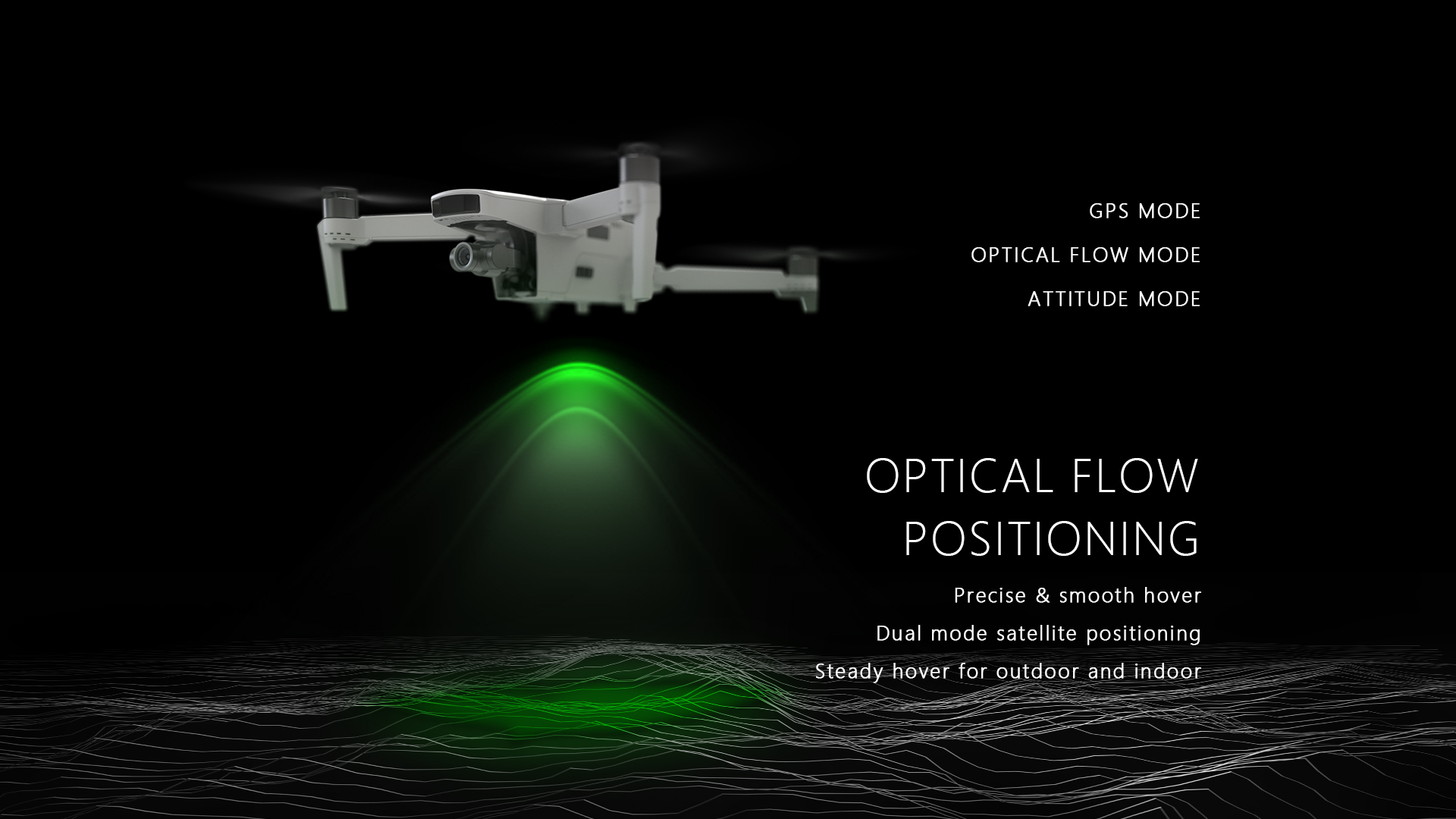 Hubsan Zino 2 Plus Drone, GPS MODE OPTICAL FLOW MODE ATTITUDE MODE OPTIC