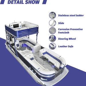 KinLife - El Mejor Catamarán de Lujo con Motor, Bote Pontón de Aluminio de 19 pies en Venta - Product Image 4