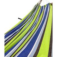Hamac en coton portable pour le camping avec support et conception suspendue pour un usage robuste en extérieur/intérieur, jardin, patio, cour arrière