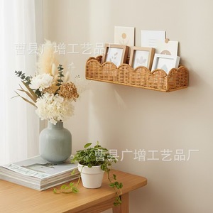Rectangular Handmade <b>Rattan</b> Tabletop <b>Storage</b> <b>Basket</b> Eco-Friendly For Living Room Bedroom Hotel Restaurant Supplies - Product Image 4