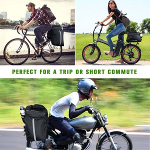 Muestra gratis a la venta, alforja impermeable para motocicleta, sillín de bicicleta, bolsa lateral para parachoques de motocicleta, bolsas de viaje plegables para motocicleta - Product Image 6