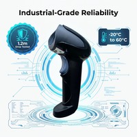 Escáner de Código de Barras 2D Industrial de Amplio Rango de Temperatura con 360° de Cobertura °   Lector de Códigos de Barras Portátil para Fábrica de Manufactura