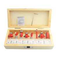 Jeu de 8 fraises pour routeur, fraises à queue en carbure monobloc, outils de travail du bois pour routeur CNC, certifiés CE ISO, OEM ODM Climb