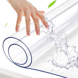 Plastic 0.5-5 mm Super Clear Transparent PVC Soft Sheet Roll For Covering Table