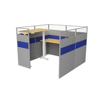 Cloison de séparation mobile moderne avec base en acier autoportante et panneau en mélamine pour bureau et télétravail
