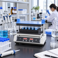 Agitateur de laboratoire pour entonnoir de séparation 8x1L, mélangeur vertical numérique à angle réglable pour l'extraction de liquides