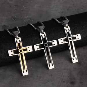 จี้รูปกางเขนสแตนเลสสั่งทำจากโรงงานจีน - Product Image 3