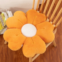 Almohada de felpa con forma de margaritas y girasoles de alta calidad, cojines para asiento de silla dulce para niñas, hermosas flores, peluches de algodón PP