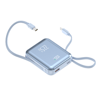 Banco de Energía Portátil OEM/ODM de 10000 mAh con Carga Rápida de 20 W, Entrada/Salida Tipo C, Carga Inalámbrica, Pantalla LED, Batería de Litio-Polímero