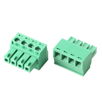 2EDGK-3.81 3,81 mm Bornier en laiton enfichable à connexion par vis, ensemble de fiches et prises, connecteur PCB 3 broches PA66 UL94V 0 300V 8A Vert