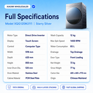 เครื่องซักผ้าแบบฝาหน้า Wholesale Washing Machine Pro 12 กก. ระบบซุปเปอร์อิเล็กโทรไลซิส ฟรีชแอร์ ไดเร็คไดรฟ์ รุ่น XQG120MJ111 - Product Image 3