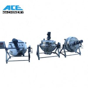 Olla Mezcladora de Cocina Ace de 200L, 300L, 400L, con Calentamiento a Gas, para Mezclar Dulces, con Chaqueta - Product Image 1
