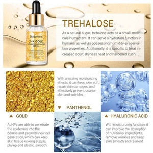 Sérum de Soin Anti-Âge Hydratant et Réducteur de Rides à l'Or 24K et aux Vitamines pour la Peau - Vente en Gros - Product Image 4