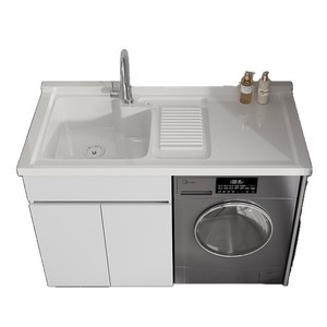 <span class=keywords><strong>Mueble</strong></span> de lavandería de <span class=keywords><strong>aluminio</strong></span> tipo panal para balcón, combinado con fregadero integrado y <span class=keywords><strong>mueble</strong></span> auxiliar para <span class=keywords><strong>lavadora</strong></span> de tambor - Product Image 5
